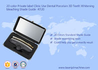जेनेटिक यलो टीथ के लिए क्लिनिक डेंटल पोर्सिलेन 3 डी टीथ शेड गाइड