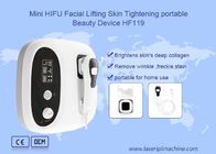 मिनी Hifu चेहरे उठाने त्वचा कस पोर्टेबल सौंदर्य उपकरण HF119