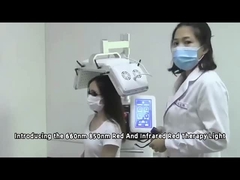 660nm डायोड हेयर ग्रोथ मशीन लेजर थेरेपी मशीन HR208 1 साल की वारंटी