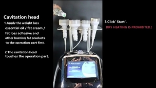 6 इन 1 750HZ 120w कैविटेशन बॉडी स्लिमिंग मशीन