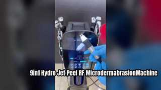9in1 हाइड्रो Co2 बबल ऑक्सीजन जेट पील त्वचा कायाकल्प आरएफ माइक्रोडर्माब्रेशन मशीन