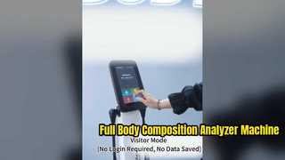 8 पॉइंट कॉन्टैक्ट इलेक्ट्रोड फैट स्केल माप बॉडी कंपोजिशन एनालाइजर मशीन