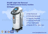 आईपीएल + आरएफ ईलाइट बालों को हटाने और त्वचा कायाकल्प सौंदर्य मशीन दो हैंडल के साथ
