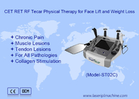 पोर्टेबल 448KHz CET RET RF दर्द निवारण त्वचा कसने के लिए TECAR थेरेपी मशीन