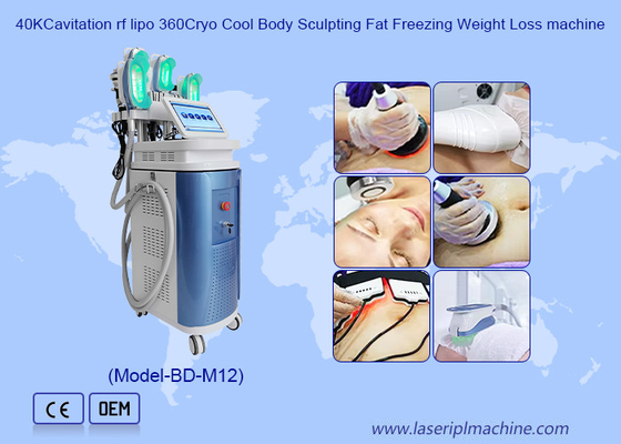 40K Cavitation RF Lipo 360 Cryo Cool Body Sculpting Fat Freezing वजन घटाने की मशीन