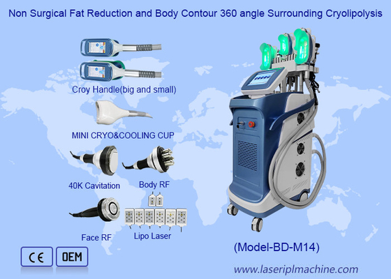 गैर सर्जिकल वसा घटाने और शरीर के समोच्च 360 कोण आसपास के Cryolipolysis