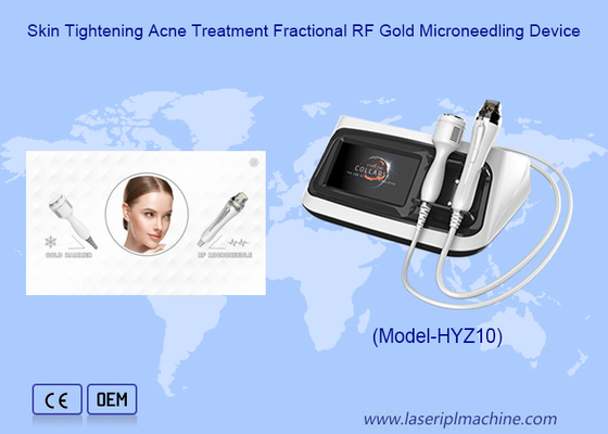 त्वचा सख्त करना मुँहासे का उपचार अंशित आरएफ सोने Microneedling डिवाइस