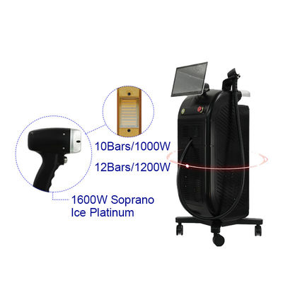 एकल हैंडल 3 तरंग दैर्ध्य 808 755 1064nm 1200W डायोड लेजर बाल हटाने Y9 प्रो