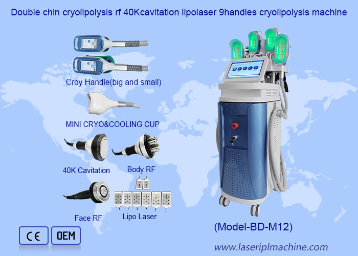 40K Cavitation RF Lipo 360 Cryo Cool Body Sculpting Fat Freezing वजन घटाने की मशीन