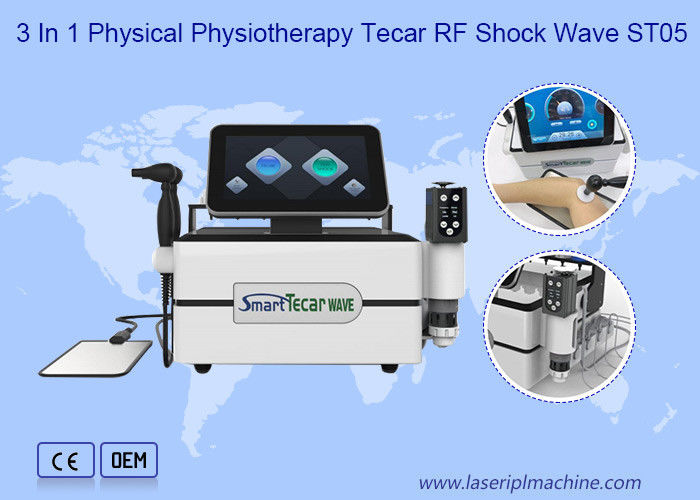 पोर्टेबल स्मार्ट Tecar आरएफ सौंदर्य उपकरण 18HZ Shockwave थेरेपी मशीन