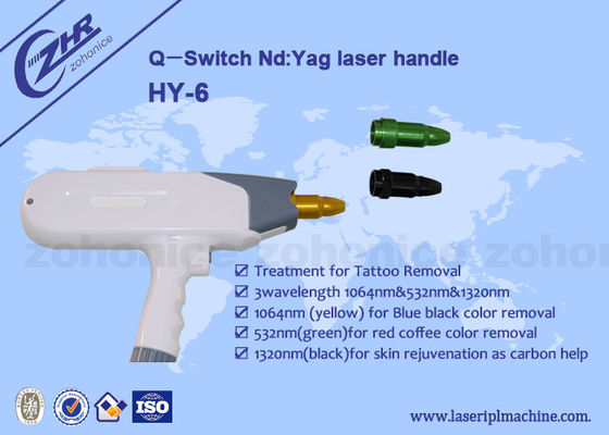 अच्छी कीमत 1064nm & 532nm Q - Switch ND YAG  Laser  Tattoo Removal Machine Handle ऑनलाइन
