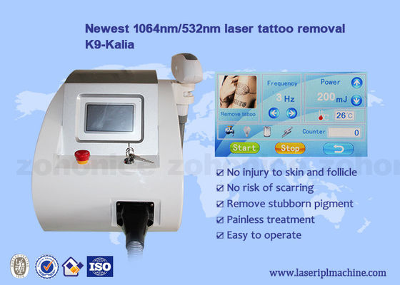 अच्छी कीमत Portable Mini nd yag Laser 1064nm / 532nm Wavelength Tattoo Removal Machine ऑनलाइन