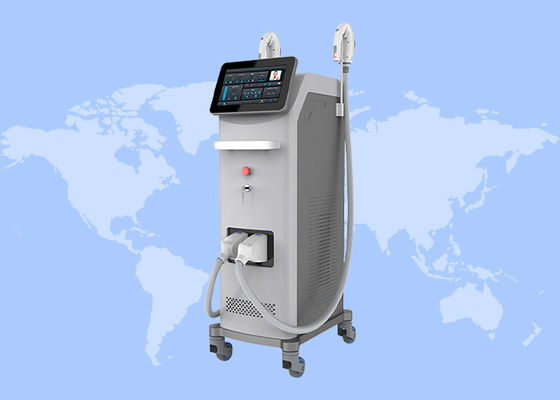 अच्छी कीमत डबल हैंडल आईपीएल डीपीएल ओपीटी दर्द रहित बाल हटाने त्वचा कायाकल्प मशीन ऑनलाइन