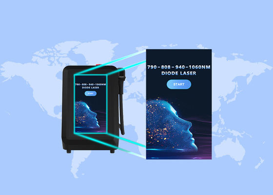 अच्छी कीमत त्वचा को सफेद करने और बाल हटाने के लिए 808nm 790nm 1060nm 940nm डायोड लेजर मशीन ऑनलाइन