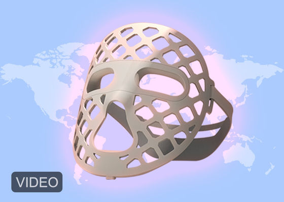 अच्छी कीमत 360 डिग्री सॉफ्ट सिलिकॉन फेशियल मास्क के साथ खोखले डिजाइन एलईडी ब्लू रेड एलईडी लाइट थेरेपी ऑनलाइन