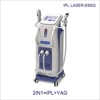 अच्छी कीमत 2 In 1 IPL Laser Hair Removal Machine Vertical Tattoo Removal Laser Equipment ऑनलाइन