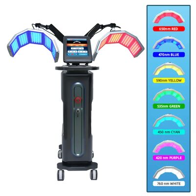 दोहरी फोटोडायनामिक त्वचा सफेद करने वाली पीडीटी एलईडी रेड लाइट थेरेपी मशीन