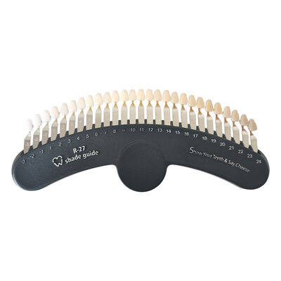 अच्छी कीमत थ्रीडी शेड गाइड 27 रंगों का तुलनाकर्ता दांतों का ब्लीचिंग शेड चार्ट ऑनलाइन