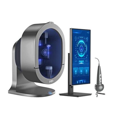 अच्छी कीमत 2in1 3 कैमरे 3 डी एआई माइक्रोस्कोपिक स्कैल्प हैंडल स्कैल्प स्कैनर चेहरे की त्वचा विश्लेषक ऑनलाइन