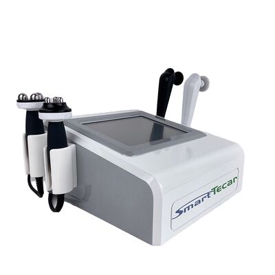 पोर्टेबल 448KHz CET RET RF दर्द निवारण त्वचा कसने के लिए TECAR थेरेपी मशीन