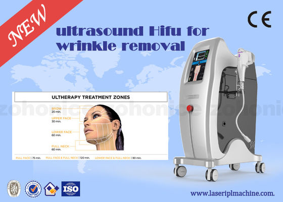 अच्छी कीमत Skin Tightening / Face Lifting HIFU Machine Vertical 7MHz / 4MHz With Transducer Handle ऑनलाइन
